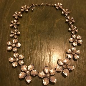 Silver flower necklace